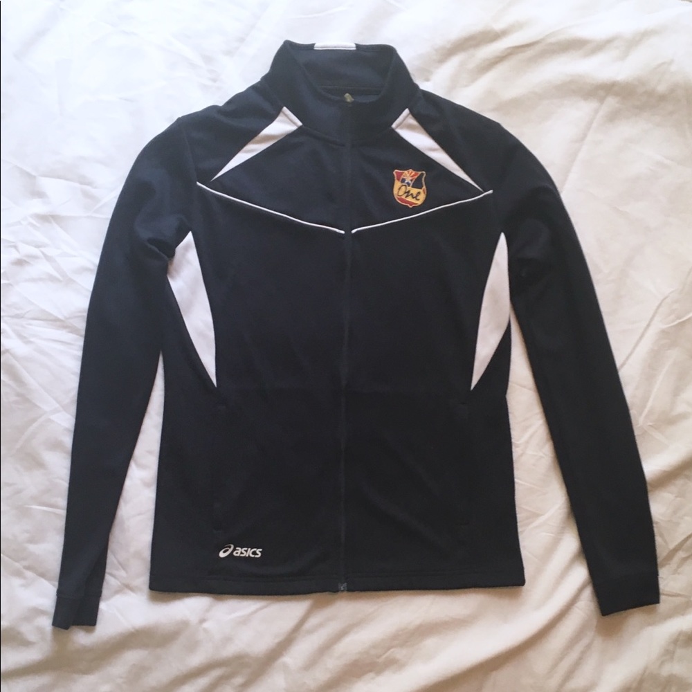 ASICS Zip-up Track Jacket Navy Blue